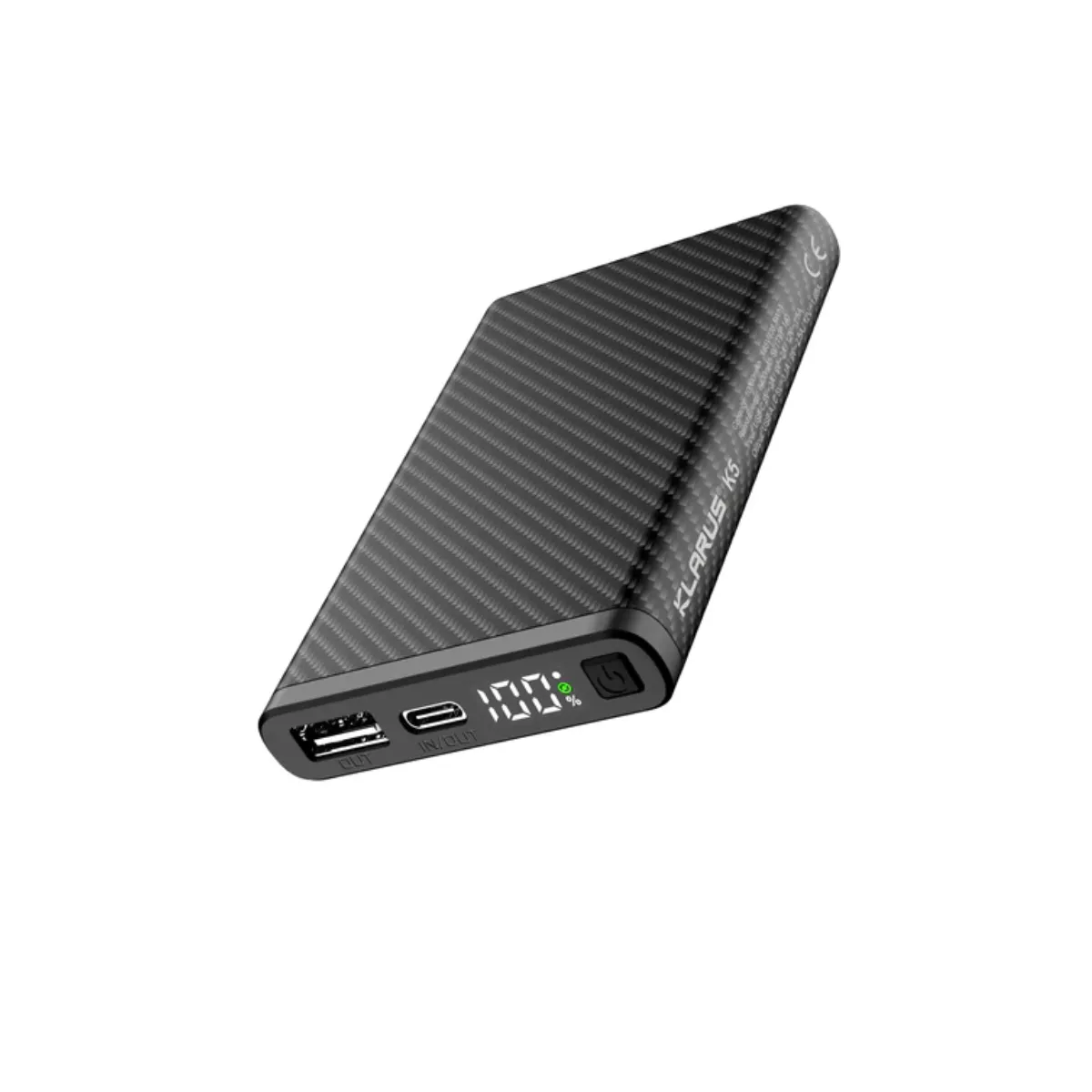 KLARUS K5 CARBON FIBER LIGHTWEIGHT WATERPROOF POWERBANK