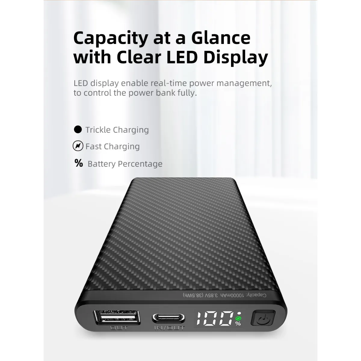 KLARUS K5 CARBON FIBER LIGHTWEIGHT WATERPROOF POWERBANK