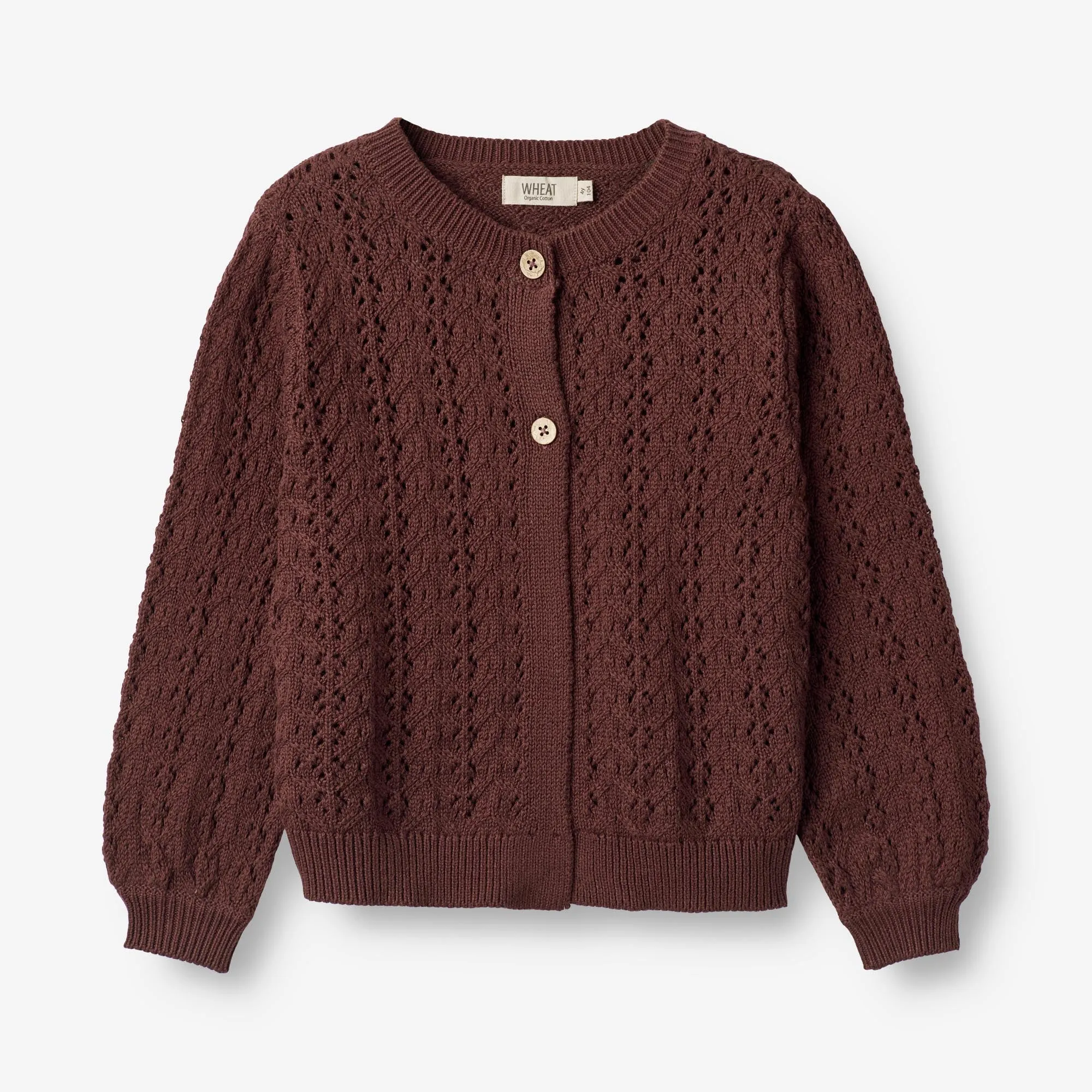 Knit Cardigan Celia - aubergine