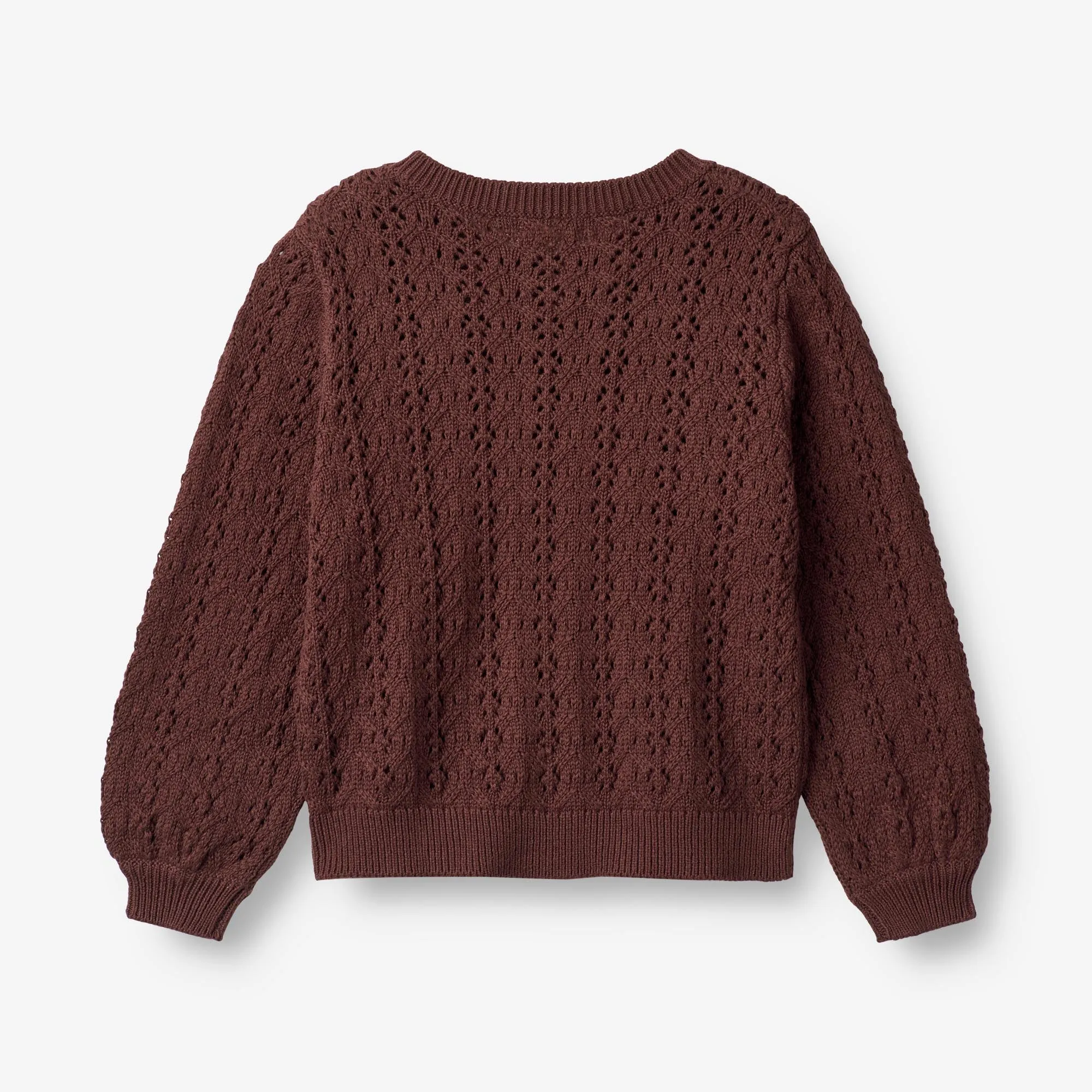Knit Cardigan Celia - aubergine