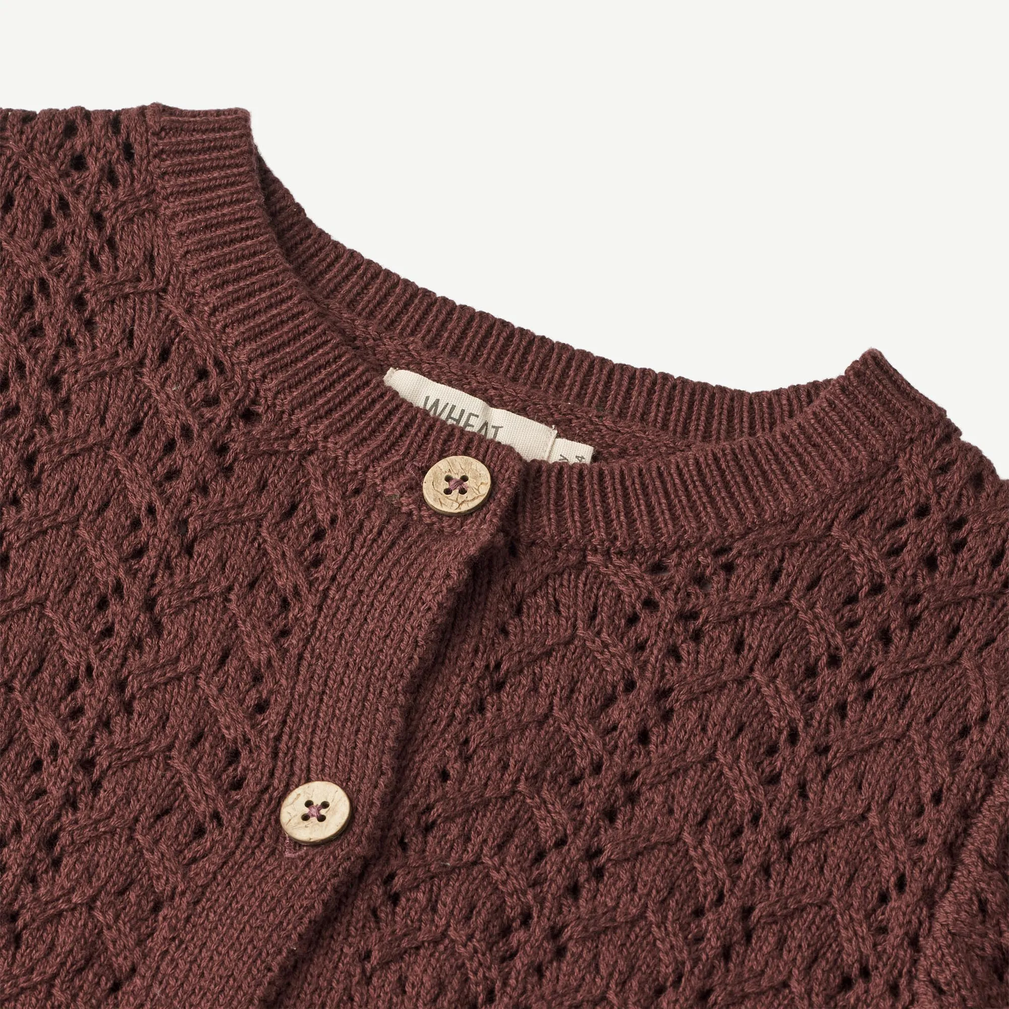 Knit Cardigan Celia - aubergine