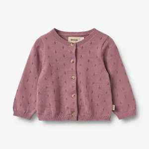 Knit Cardigan Maia | Baby - lavender dawn