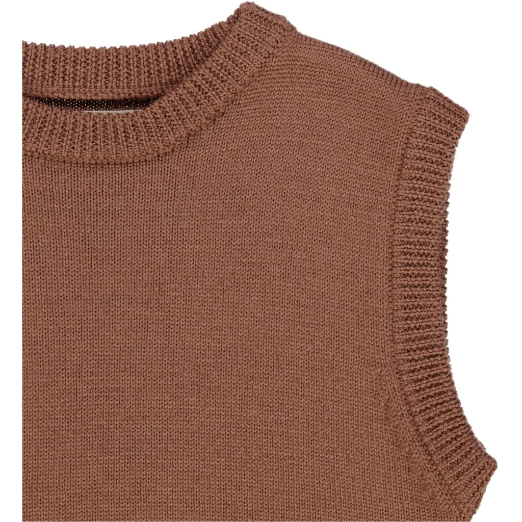 Knit Vest Cuba - vintage rose