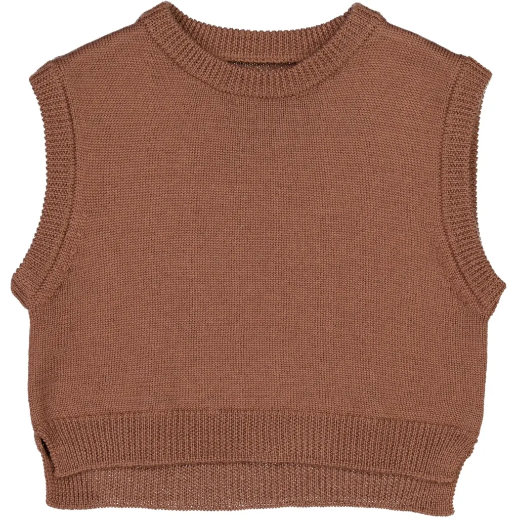 Knit Vest Cuba - vintage rose