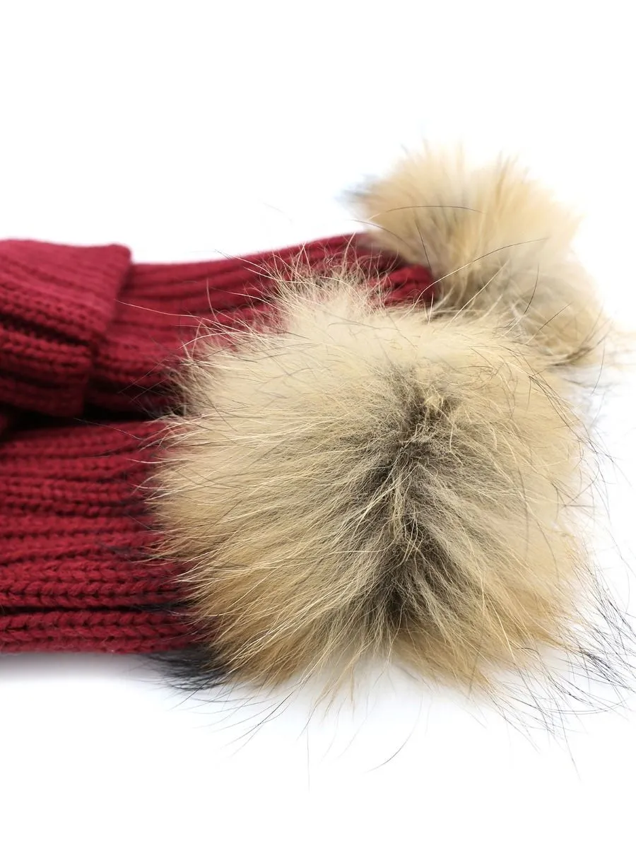 Knitted Hat Mommy And Me Thickened Thermal Woolen Hat