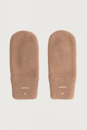 Knitted Mittens | Biscuit