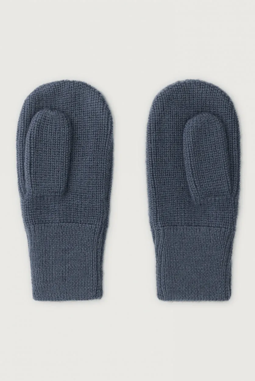 Knitted Mittens | Blue Grey