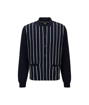 Knitted Tripoli Cardigan - Navy