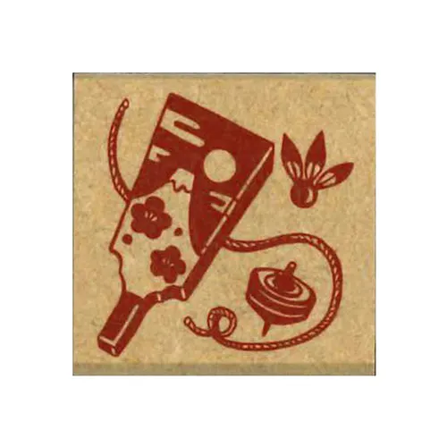 Kodomo No Kao Battledore Top Retro Stamp