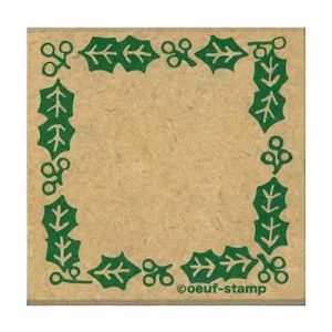 Kodomo No Kao Holly Square Frame Retro Stamp