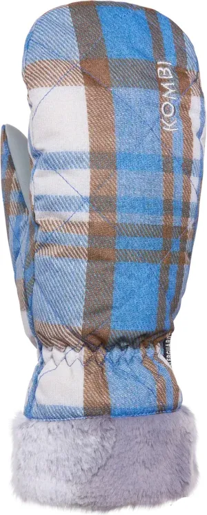 Kombi Women&#x27;s Canadienne  Mittens Silky Blue Tartan | Buy Kombi Women&#x27;s Canadienne  Mittens Silky Blue Tartan here | Outnorth