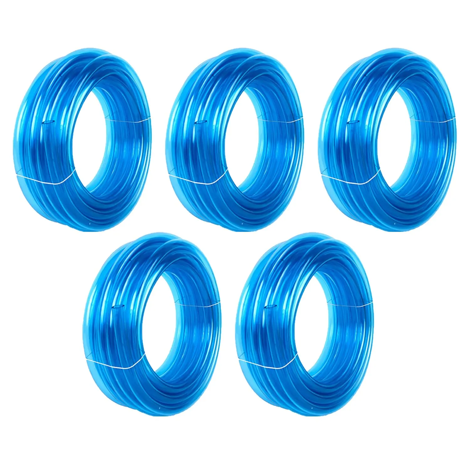 Kuber Industries Basic PVC Water Pipe 10 Meter | Multi-Utility Water Pipe for Garden, Car Cleaning & Pet Cleaning | Durable, Light Weight, & Flexible Hose Pipe for Gardening | Blue | (Pack Of 6)