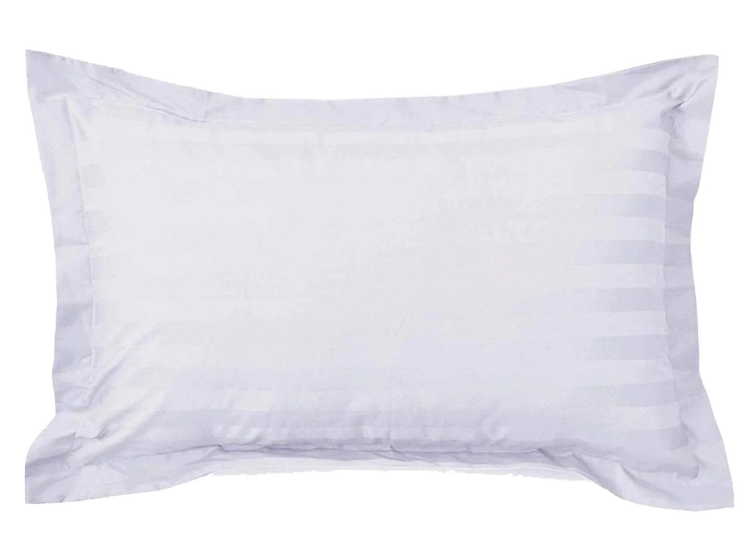 Kuber Industries Cotton Luxurious Satin Striped Pillow Cover|Ideal 17x27 Inch Size|Soft & Smooth Cotton|Pack of 4 (White)-CTKTC40311, 200 TC