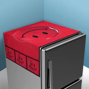 Kuber Industries Fridge Top Cover | Fridge Top Cover with Pockets | Refrigerator Top Cover for Kitchen | Fridge Top Cover with 6 Utility Pockets | Simle Fridge Top Cover | Red