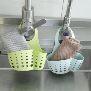 Kuber Industries Kitchen & Bathroom Organizer|Multipurpose Basket Shelf For Kitchen & Bathroom|Premium TPR|Flexible & Durable|Smart Drainage Holes|Pack of 10|TM15008|Multicolor