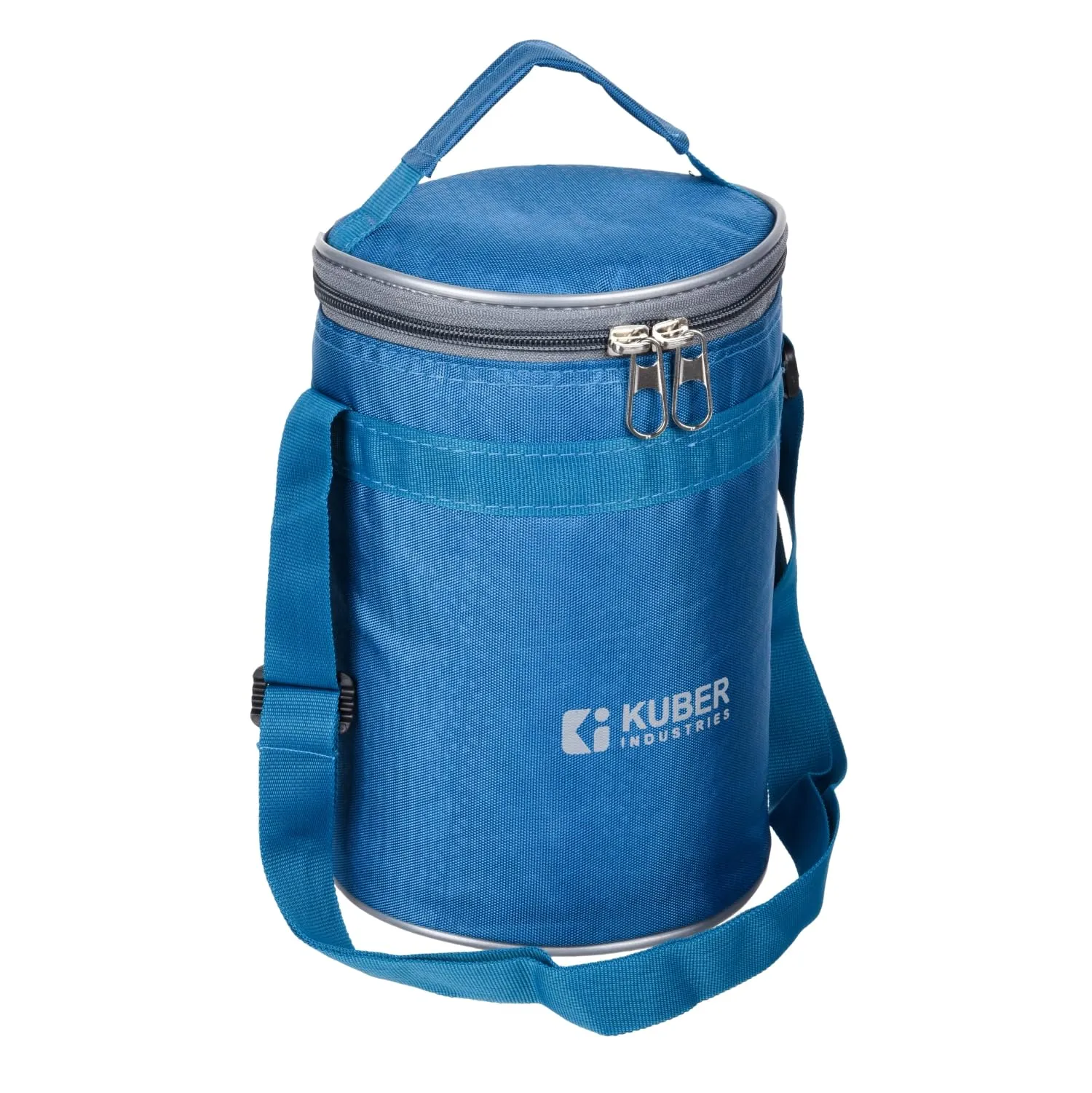 Kuber Industries Lunch Bag | Lunch Bag for Office | Lunch Bag for College | Reusable Lunch Bag | Lunch Bag for Adults | Lunch Bag with Handle | Insulated Lunch Bag | Sky Blue