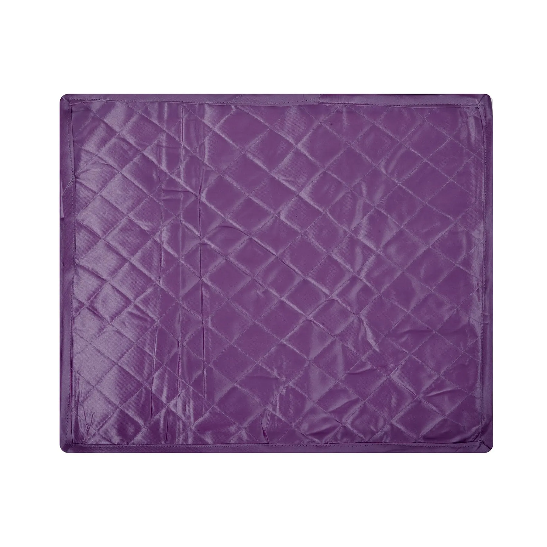 Kuber Industries Saree Cover | Zip Closure Saree Cover | Clothes Storage Bag | Wardrobe Organiser for Suit | Transparent Window Saree Cover | 9 inch | Purple