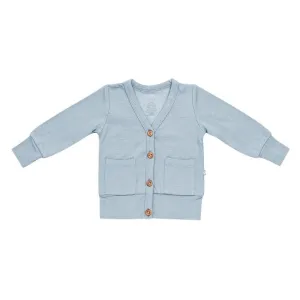 Kyte Baby Toddler Jersey Cardigan in Fog