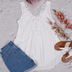 Lace Applique Spring Tank