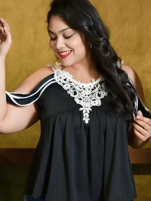 Lace Backless Top