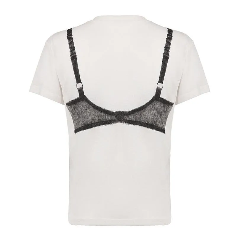 Lace Bra Graphic T-Shirt