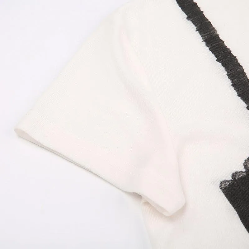 Lace Bra Graphic T-Shirt