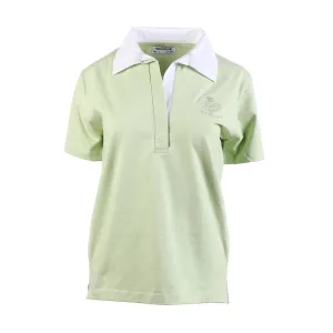 Ladies Short Sleeve Stretch Scotland Rugby Top Pistachio
