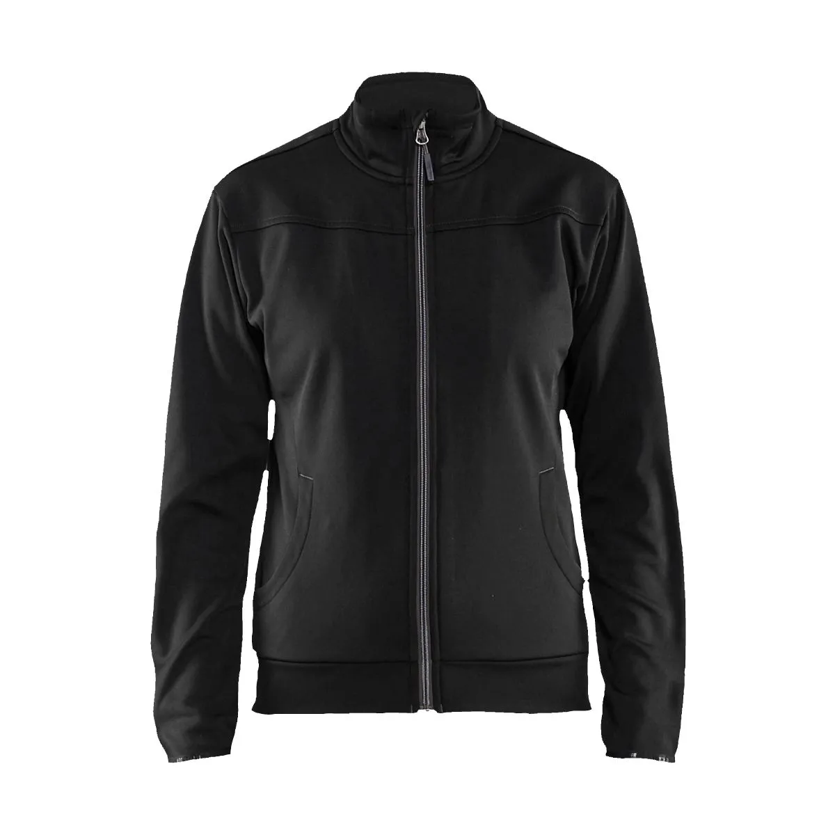Ladies&#x20;Sweatshirt&#x20;With&#x20;Full&#x20;Zip&#x20;3394&#x20;Zwart&#x2F;Donkergrijs&#x20;-&#x20;Bl&#xE5;kl&#xE4;der