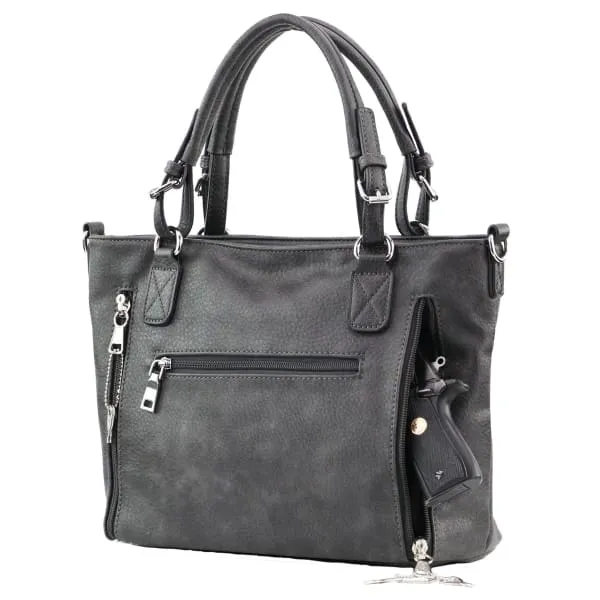 Lady Conceal Ella Braided Lockable Satchel with Crossbody Strap