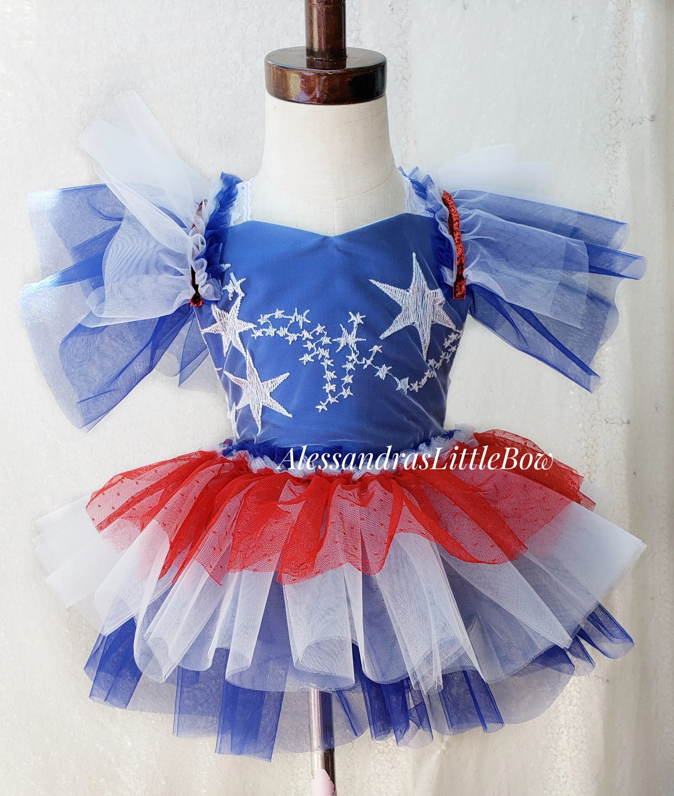 Whimsical Lady Liberty-Inspired Romper for Stylish Summer Adventures