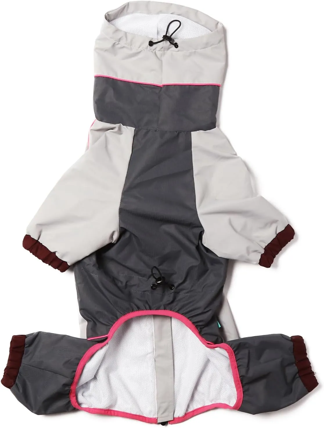 Laifug Dog Raincoat, Slate Gray Four-Legged Dog Rain Jacket