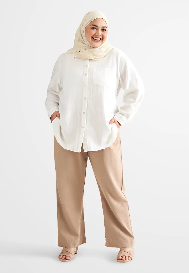 Laine Linen Drawstring Pants