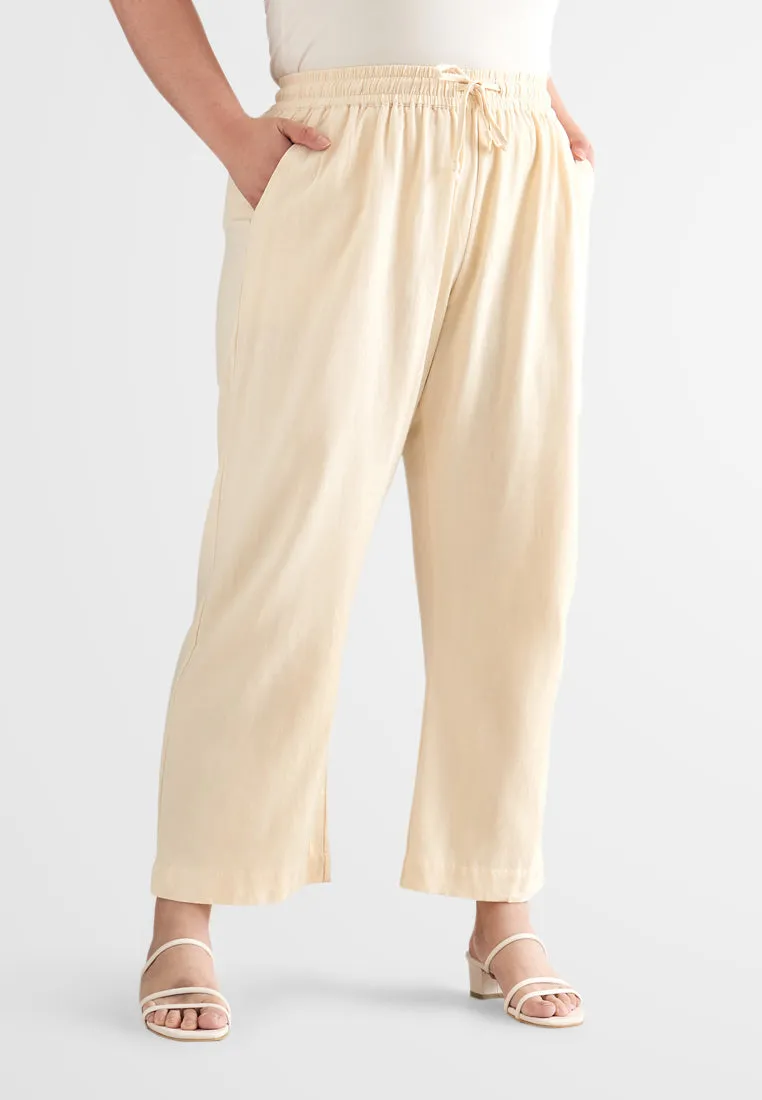 Laine Linen Drawstring Pants