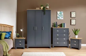 Lancaster 4 Piece Set Slate Blue