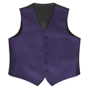 Lapis Purple Full Back Tuxedo Vest
