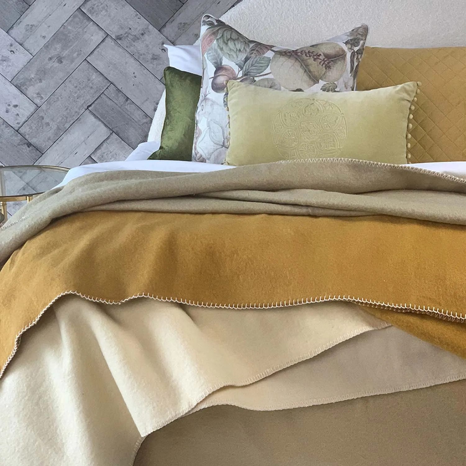 Larosa Wool Blankets Cream