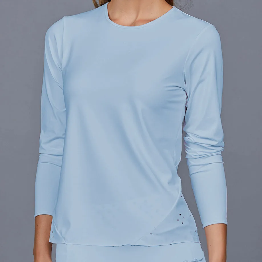 Laser Design Long-Sleeve Top (mist)