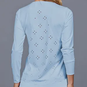Laser Design Long-Sleeve Top (mist)
