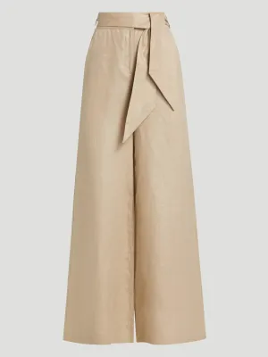 Layla Wide Leg Pant with Sash Belt