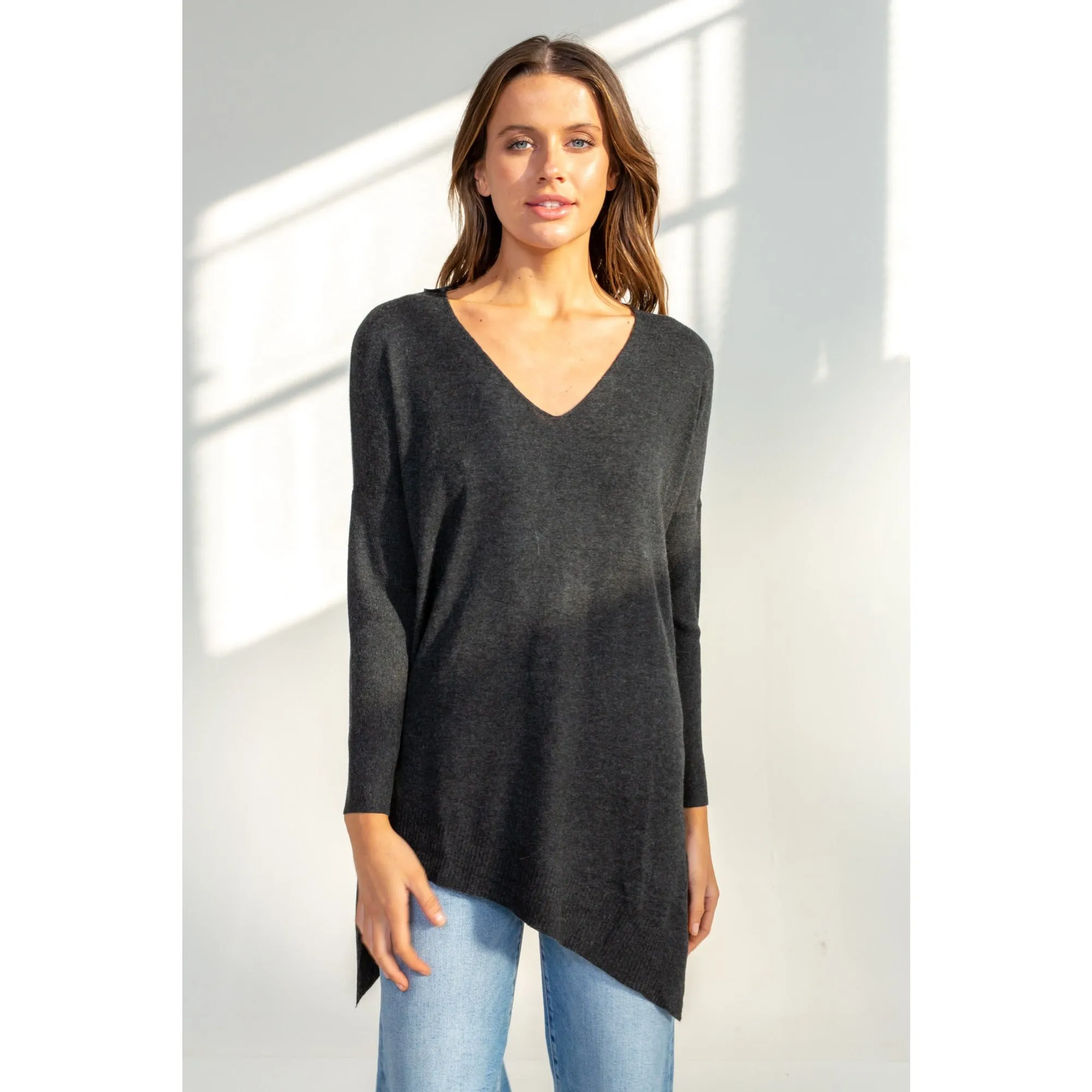 LD Co - V Neck Tunic Asymmetric