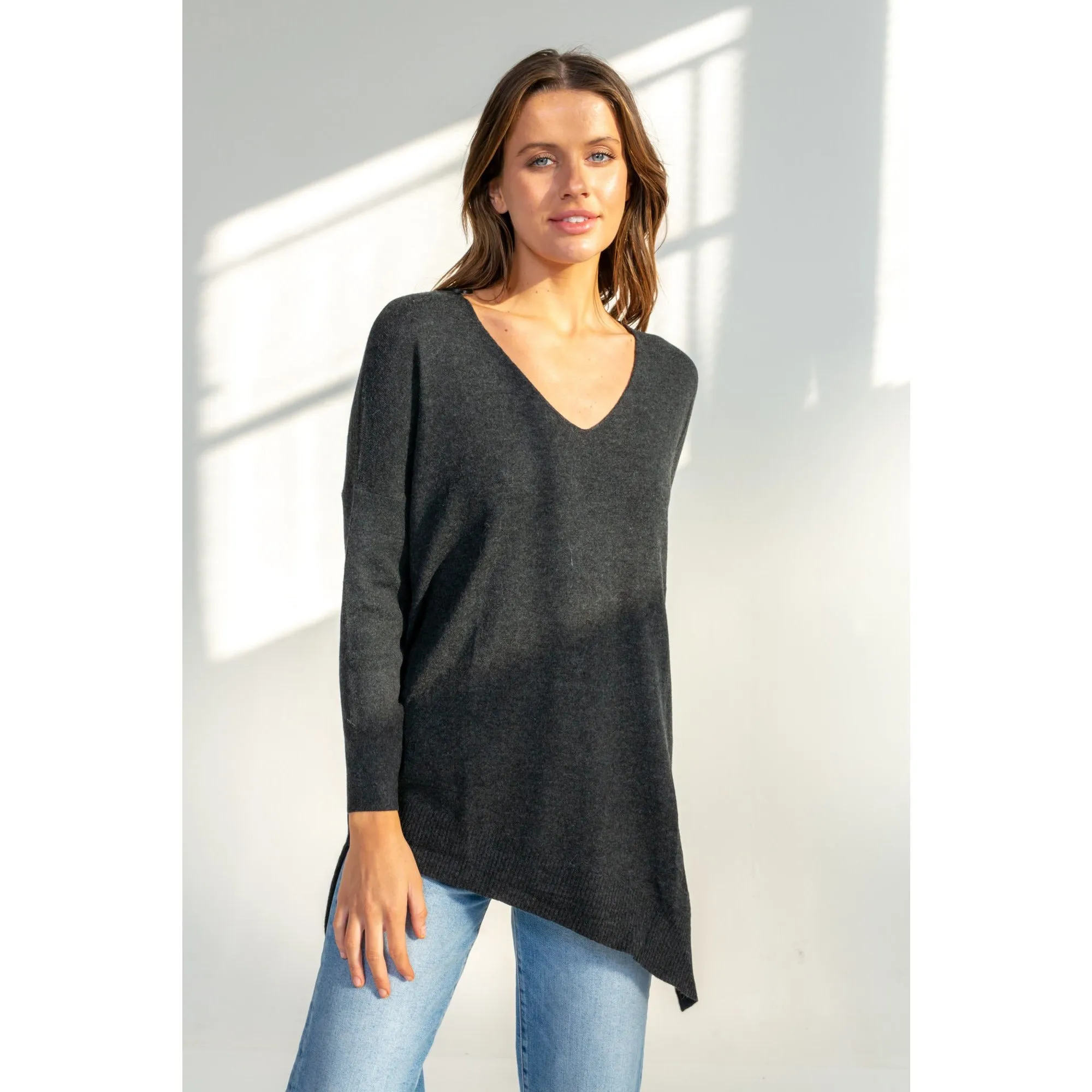 LD Co - V Neck Tunic Asymmetric