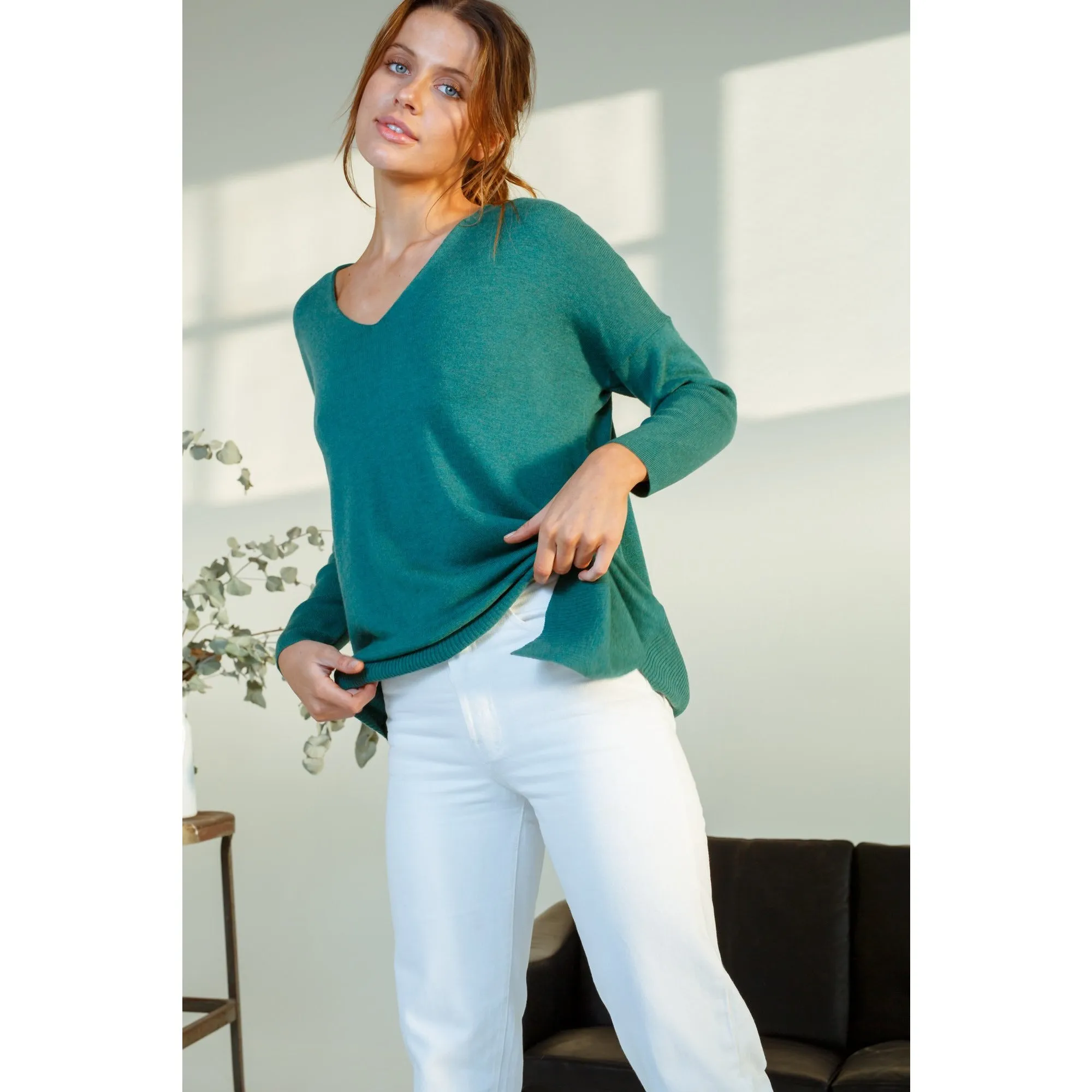LD Co - V Neck Tunic Asymmetric