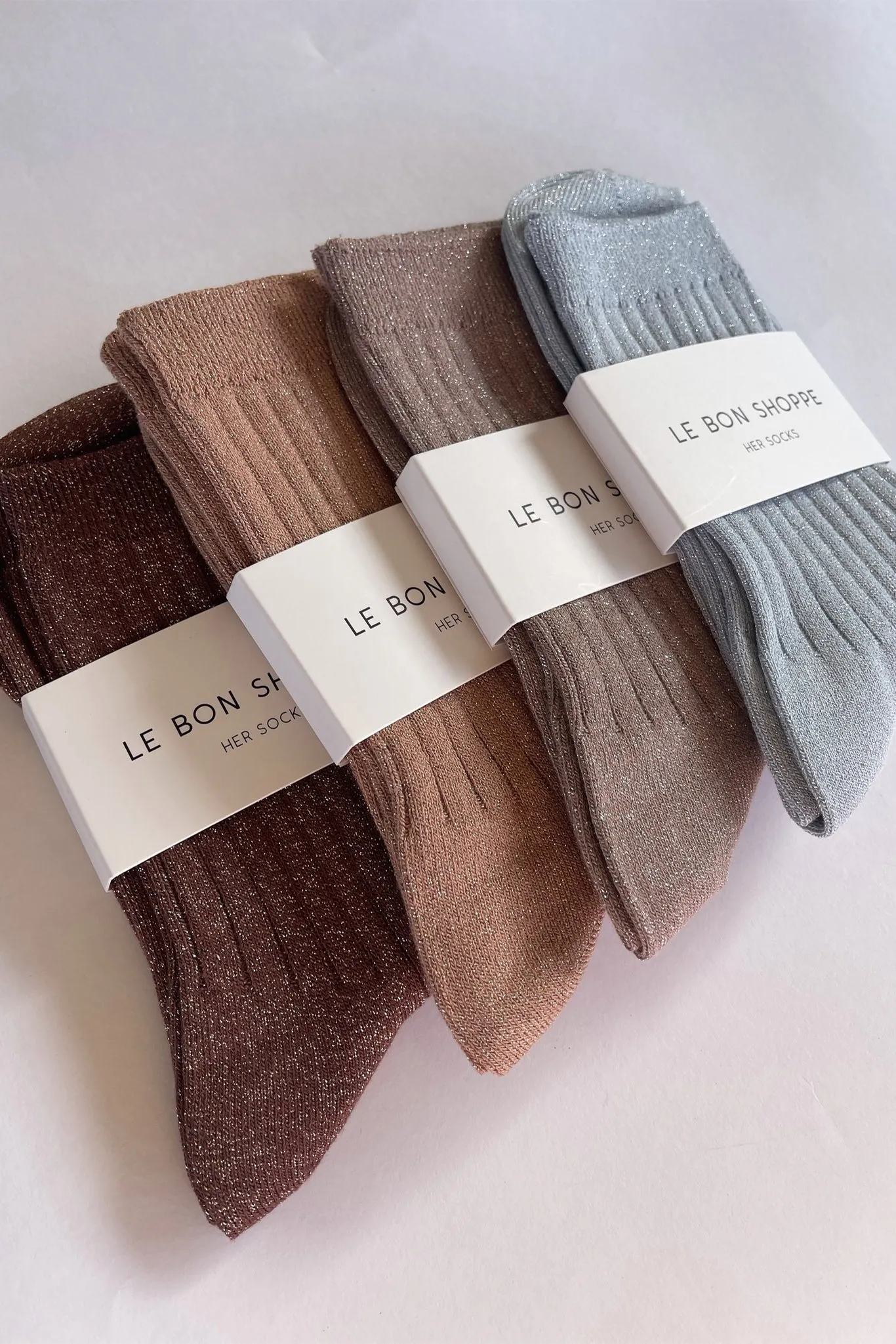 Le Bon Shoppe Her Socks - Jute Glitter