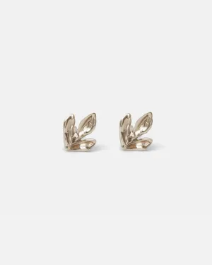 Leaf / White Studs