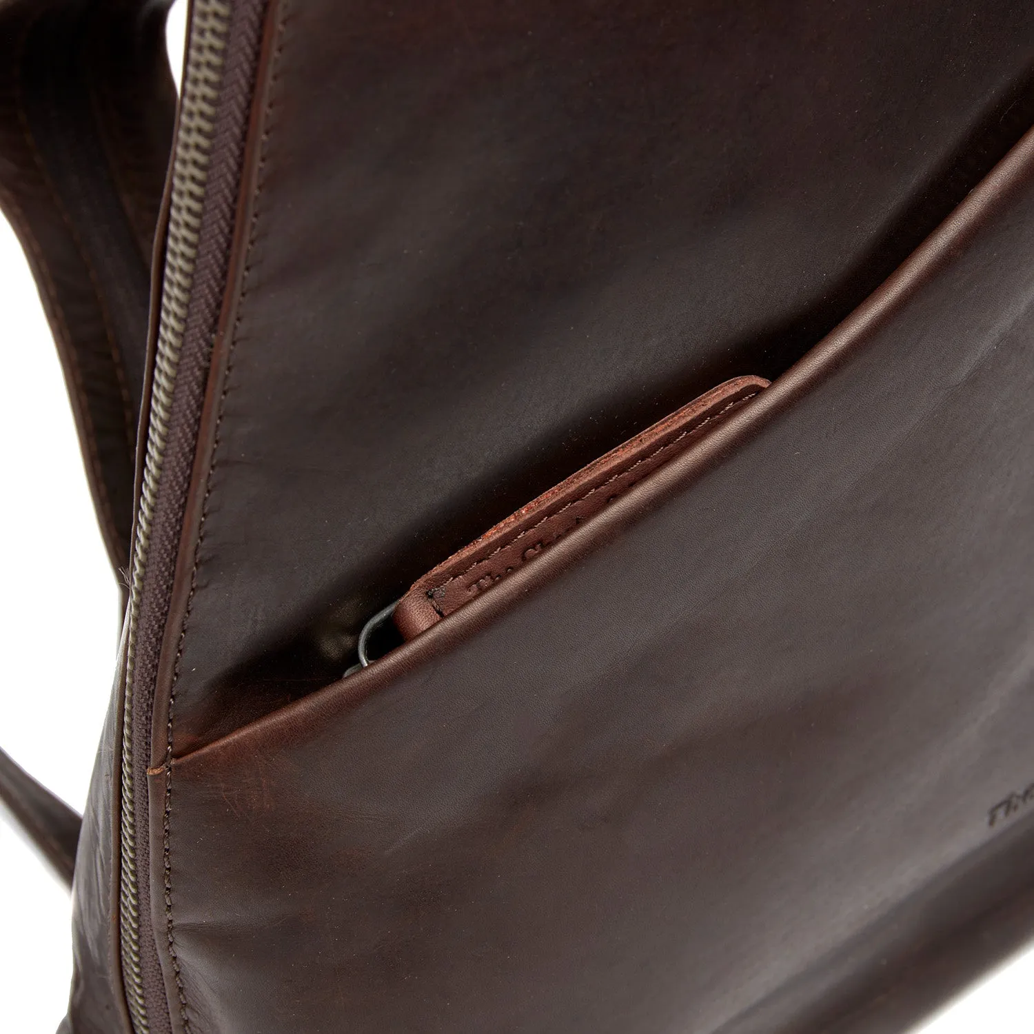 Leather Backpack Brown Claire