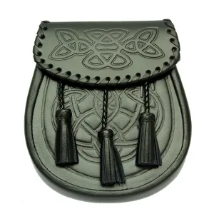 Leather casual Bag piper Embossed sporran