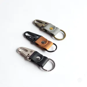 Leather Key Clip   Ring