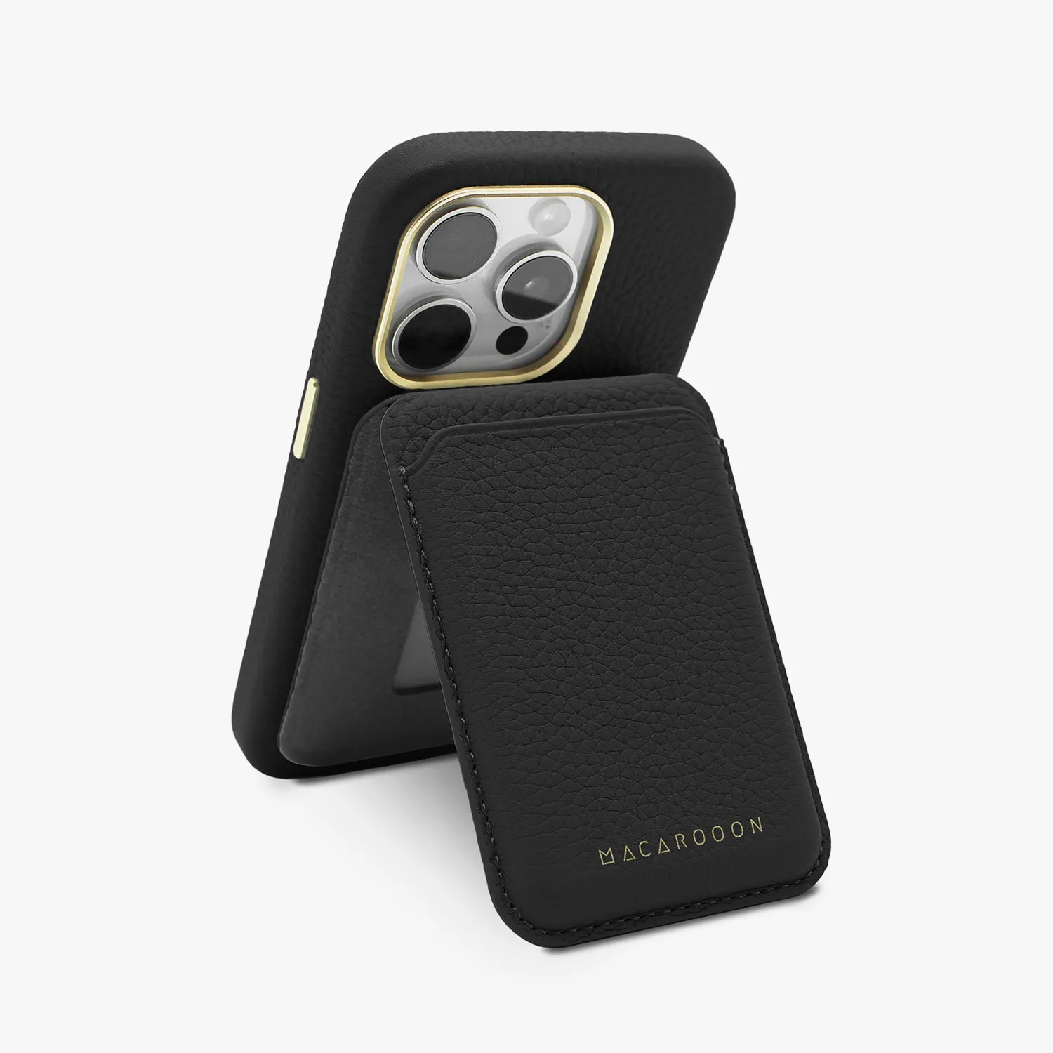 Leather MagSafe Wallet with Stand