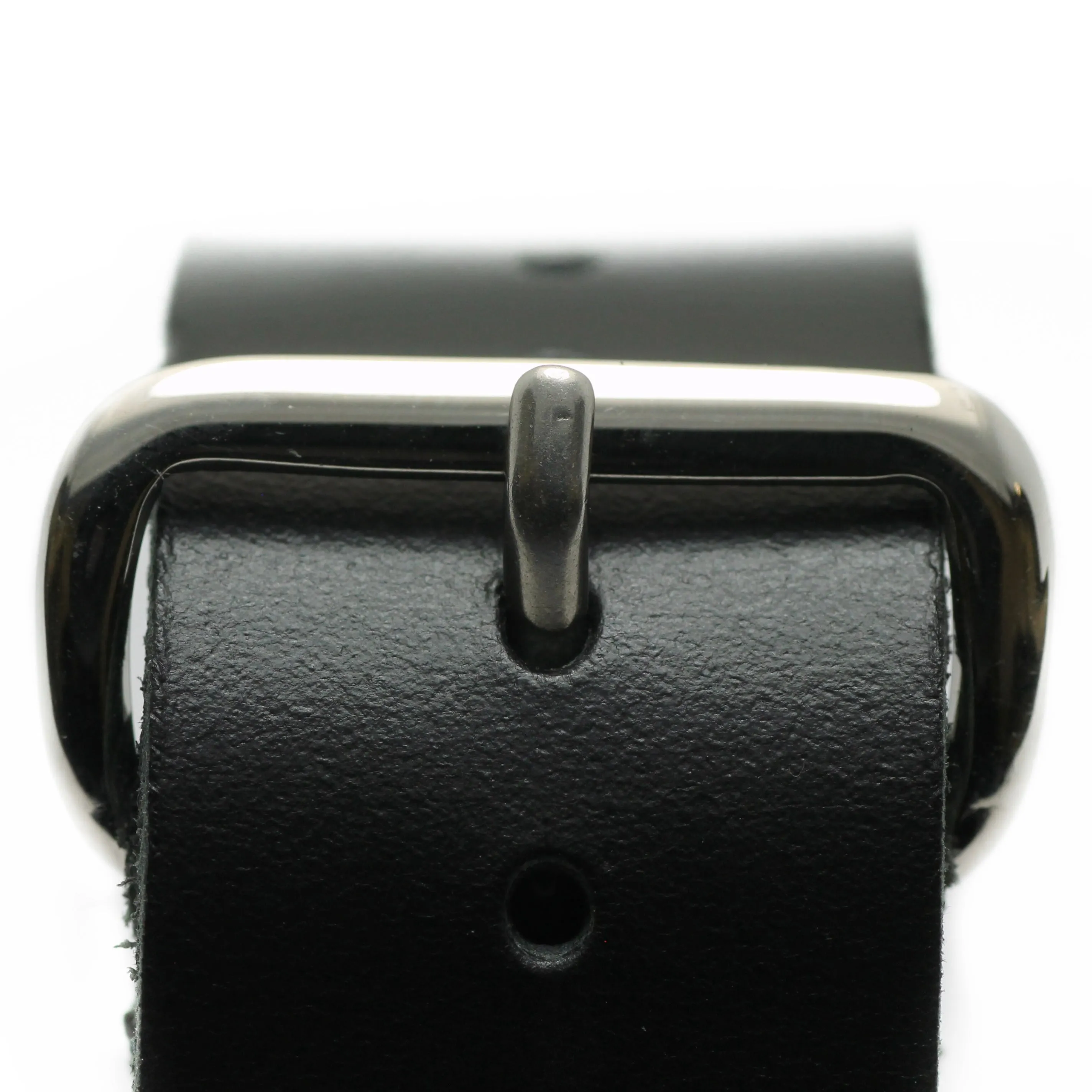 Leather Military Style Watch Strap