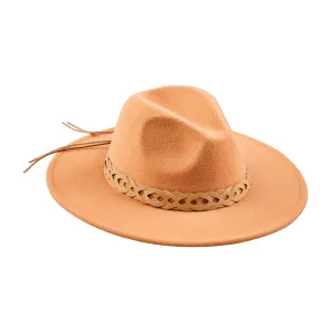 Leather Trim Fedora